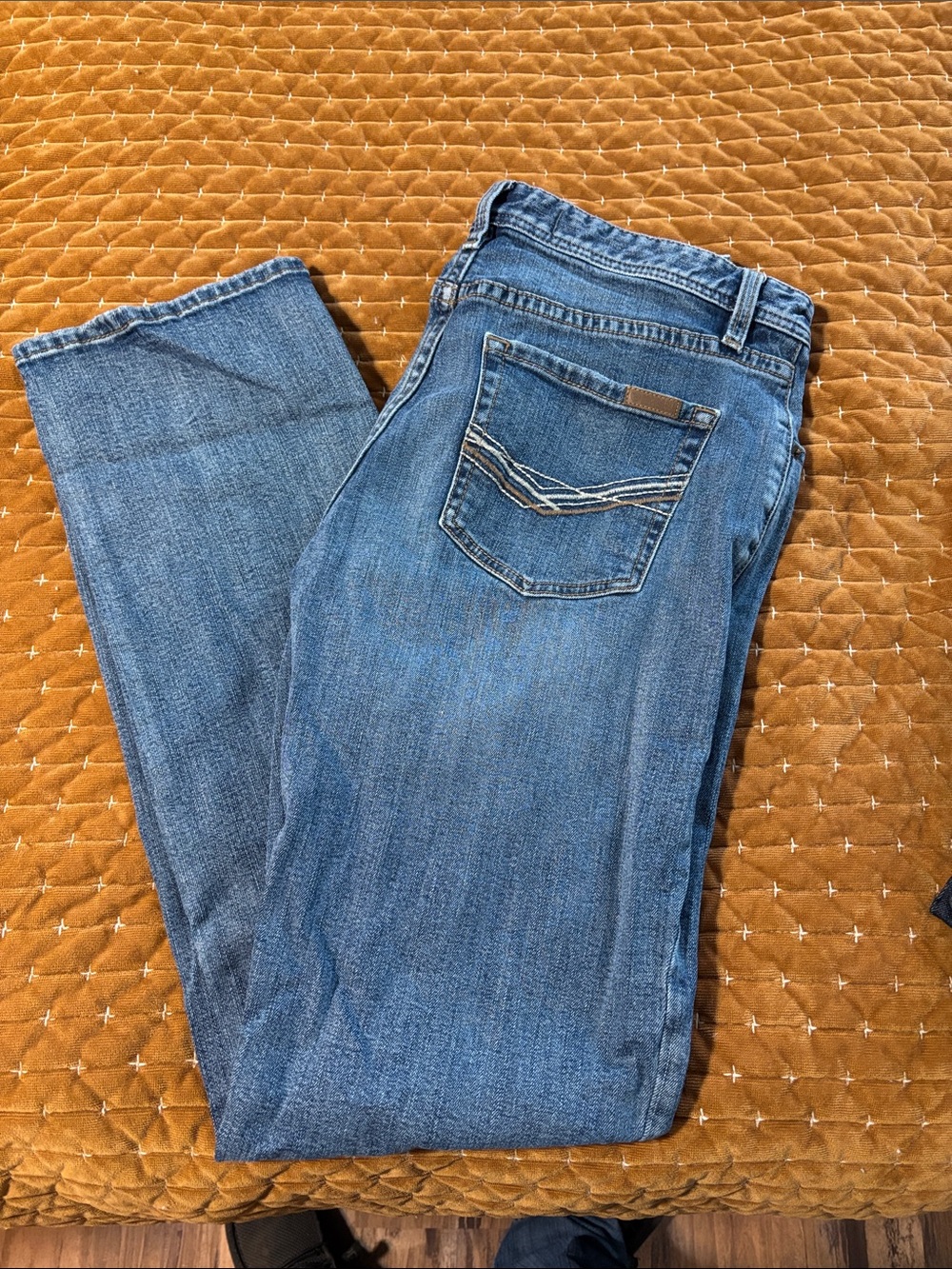 Men's Blue Bootcut Jeans - Classic Denim